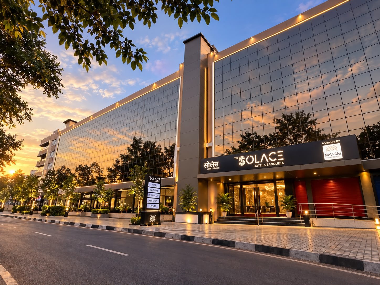 the solace hotel front